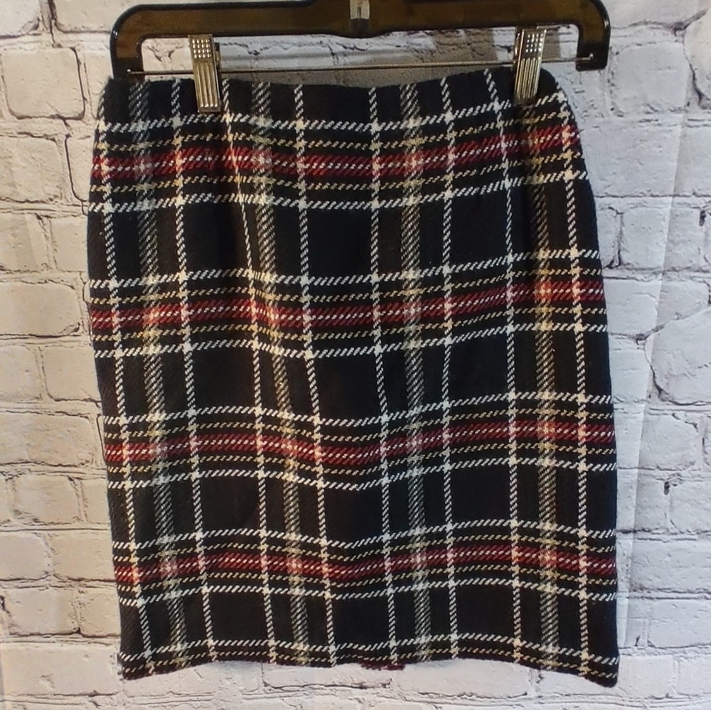 Talbots Tartan Preppy Plaid Wool Skirt  6P Heritage